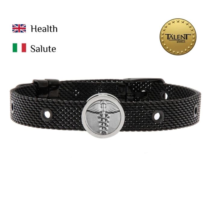 Pulsera Unisex Health Talent Jewels TJA-2-04-03-2-235 Negro 1 Pulsera Unisex Health Talent Jewels TJA-2-04-03-2-235 Negro 1