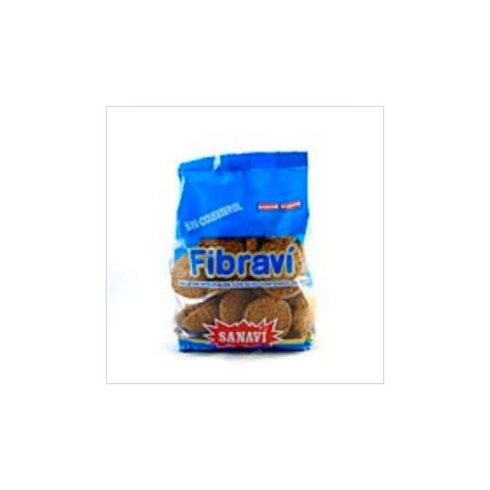 SANAVI Galletas Fibravi Integrales 300g con Coco Bio y Aceite de Oliva Virgen Extra, Apto Veganos