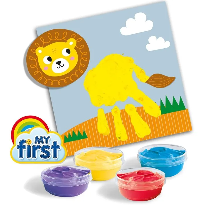 Ses Creative - Juego Creativo: Mis Primeros Animales para Pintar a Mano y con los Dedos con Cartas y Pegatinas 4