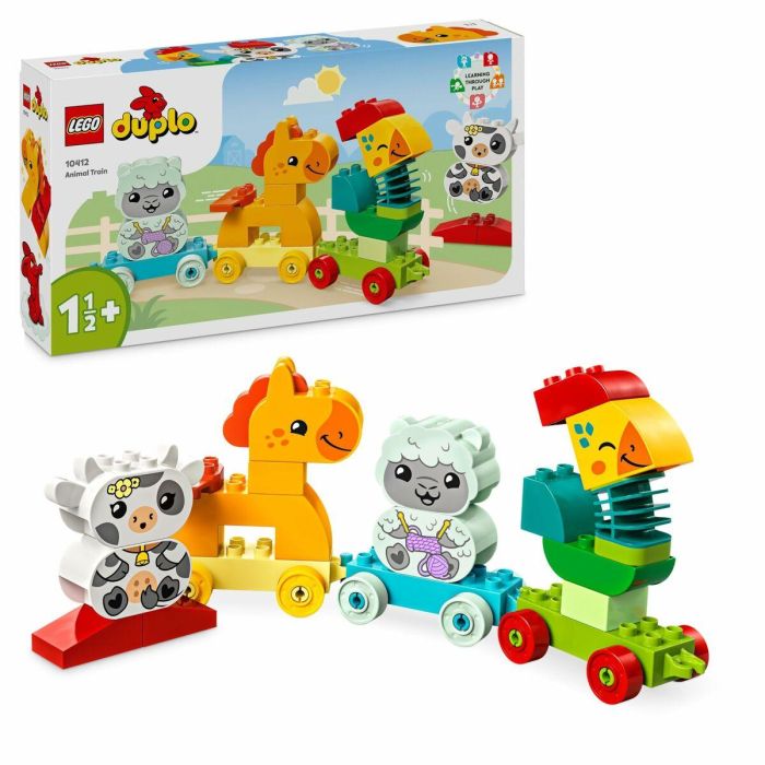 LEGO 10412 DUPLO Mi Primer Tren de Animales, Juguete con Ruedas para Niños, Animales Creativos para Construir 2