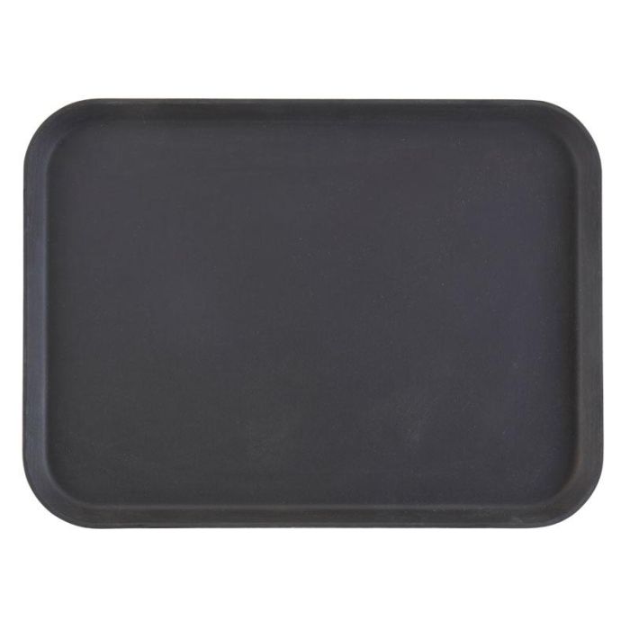 CAMBRO - 1520CT-110 - Bandeja CAMTREAD FIBRA DE VIDRIO rectangular con superficie ANTIDESLIZANTE/perfil alto - 38x51,5 cm - Negro