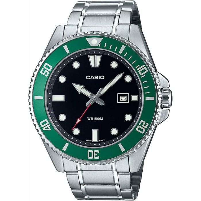 Reloj Hombre Casio MDV-107D-3AVEF Negro Plateado (Ø 46 mm)