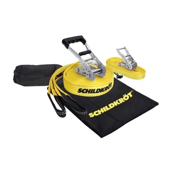 Schildkröt AUC1722948760219 Slackline 15 m largo x 5 cm ancho con Trinquete Metálico y Correa de Entrenamiento - Máx. 150 kg 0 Schildkröt AUC1722948760219 Slackline 15 m largo x 5 cm ancho con Trinquete Metálico y Correa de Entrenamiento - Máx. 150 kg 0