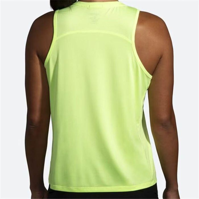 Camiseta para Mujer sin Mangas Brooks Sprint Free 2.0 Amarillo 2 Camiseta para Mujer sin Mangas Brooks Sprint Free 2.0 Amarillo 2