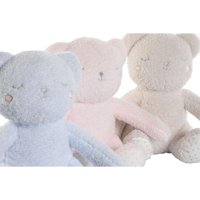 Peluche Manta Baby DKD Home Decor Rosa Azul 19 x 26 x 19 cm Set de 2 (3 Unidades) 3