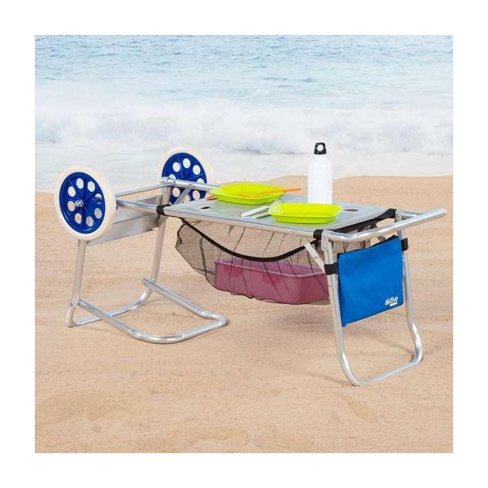 Carro de playa transporte aluminio con barras extensibles 1 Carro de playa transporte aluminio con barras extensibles 1
