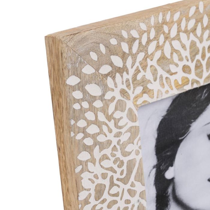 Portafotos Blanco-Natural 23 X 2 X 28 cm