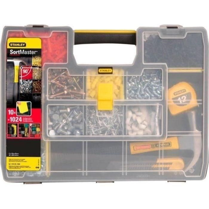 Organizador vacío STANLEY Sortmaster 17 compartimentos Organizador vacío STANLEY Sortmaster 17 compartimentos