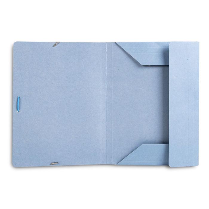 Carpeta Liderpapel Gomas Folio 3 Solapas Carton Pintado Azul 5