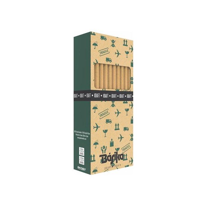 Papel De Regalo Rollo Basika 0,7X5 M (Caja De 30) Kraft Ecologico