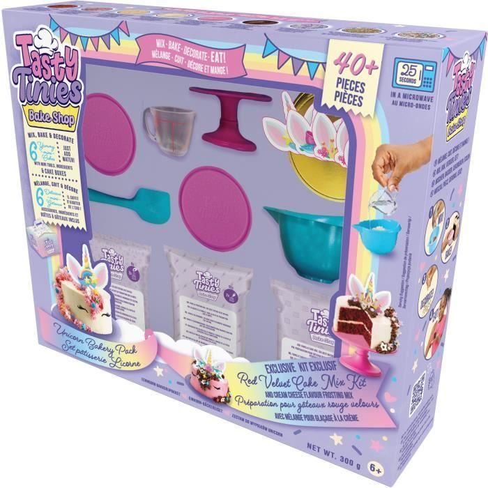 Kit de cocina - GOLIATH - Mini Chef Tasty Tinies Unicorn Party Pack - Ingredientes premedidos para edades de 6 años 3