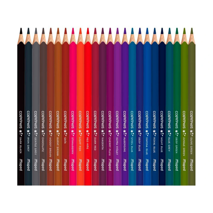 Lapices De Colores Maped Color Peps Star Estuche De 72 4