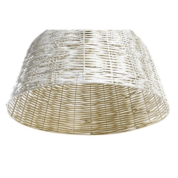 DKD Home Decor Lámpara de Techo Boho Blanco Dorado 51 x 38 x 51 cm Estilo Simil Fibra 3 DKD Home Decor Lámpara de Techo Boho Blanco Dorado 51 x 38 x 51 cm Estilo Simil Fibra 3
