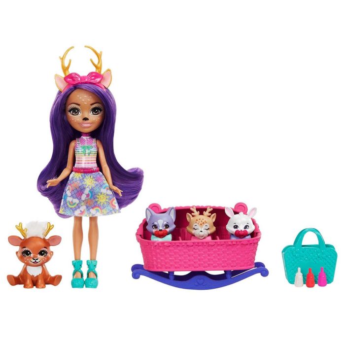 Mattel Enchantimals Muñeca Baby Bff Danessa Deer y Sprint HLK84 3