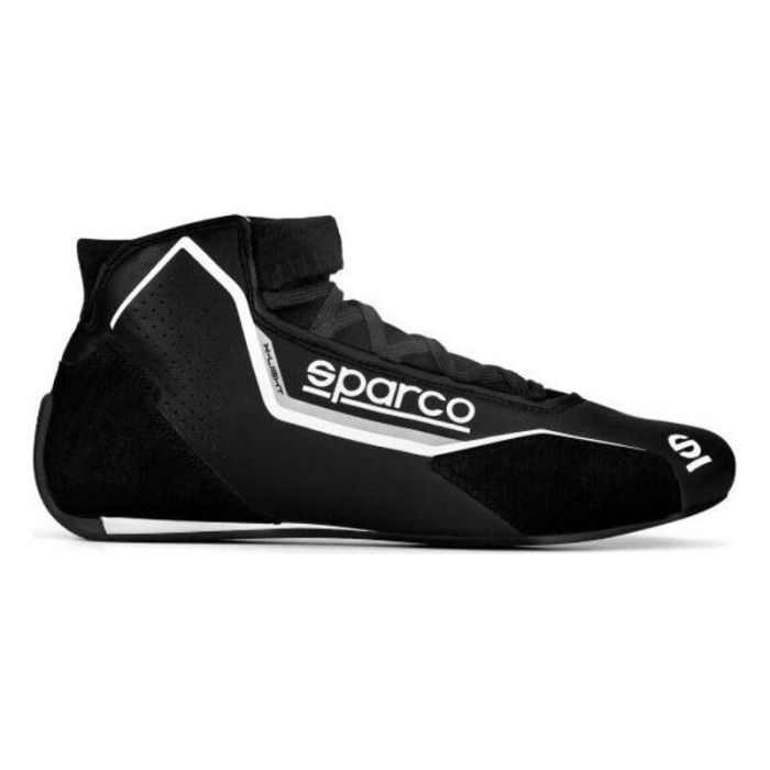Sparco S00128348NRGR Bota de Carrera X-Light 2020 Corte Bajo Ultraligera FIA 8856-2018 Negro-Blanco Talla 48