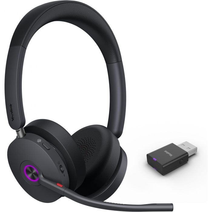 Yealink WH68 Hybrid Teams Auriculares Diadema con Cancelación de Ruido para Microsoft Teams