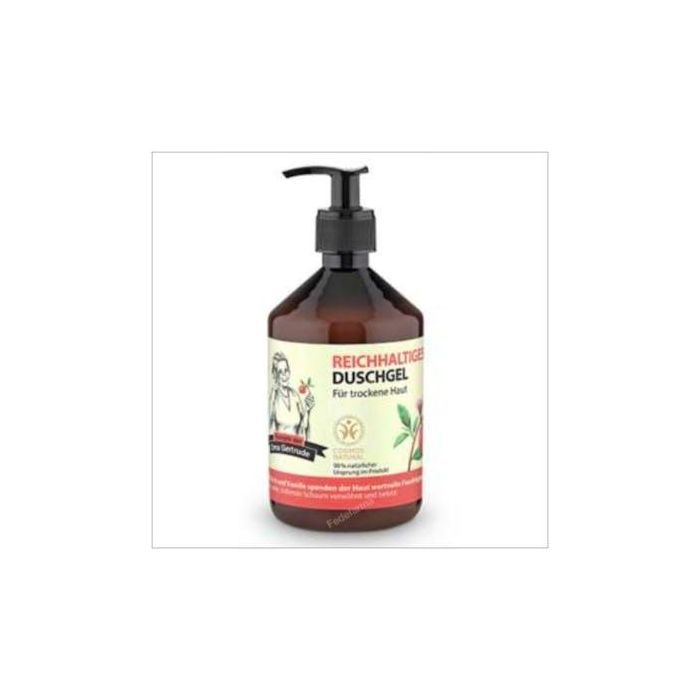 OMA GERTRUDE Gel de Ducha Nutritivo de Melocotón y Vainilla para Pieles Normales 500ml