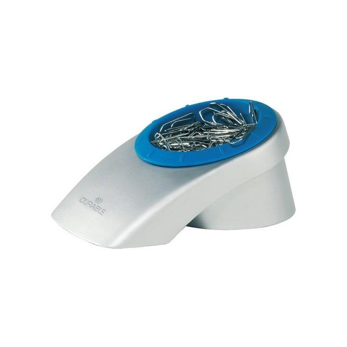 Portaclips Durable Magnetico Metalico Plateado