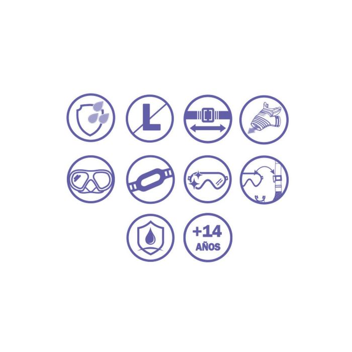 Gafas de Buceo con Tubo Bestway Blanco Gris Adulto (1 unidad) 2 Gafas de Buceo con Tubo Bestway Blanco Gris Adulto (1 unidad) 2