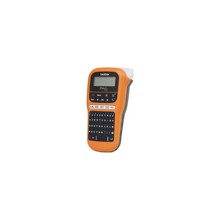Brother P-touch E110 - Rotuladora Electrónica Portátil Profesional QWERTY Transferencia Térmica para Cintas HGe/TZe 12mm 8 Brother P-touch E110 - Rotuladora Electrónica Portátil Profesional QWERTY Transferencia Térmica para Cintas HGe/TZe 12mm 8
