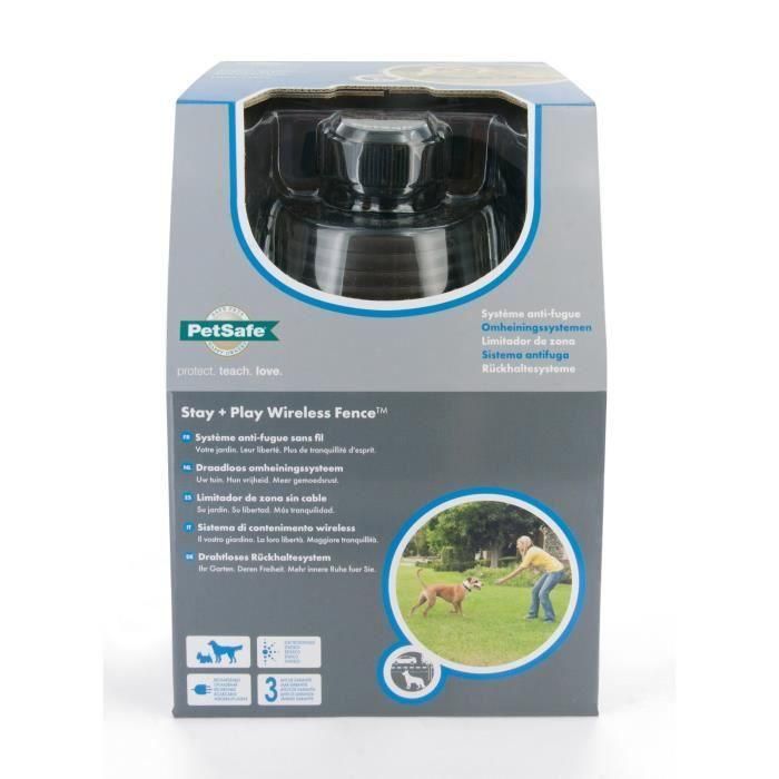 Petsafe STAY & PLAY Valla Inalámbrica Anti-escape para Perros - Cubre hasta 3000 m² y 5 Niveles de Estimulación 1 Petsafe STAY & PLAY Valla Inalámbrica Anti-escape para Perros - Cubre hasta 3000 m² y 5 Niveles de Estimulación 1