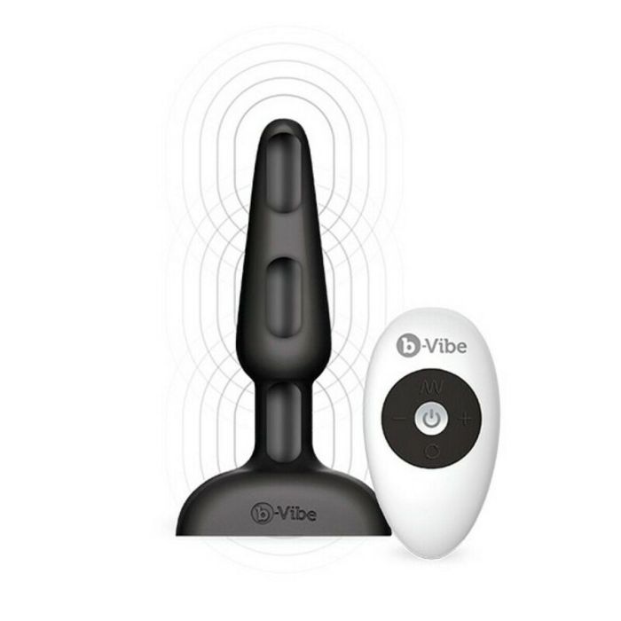 Plug Anal Con Control Remoto de Trio (Negro) B-Vibe 05882610000 Negro 13