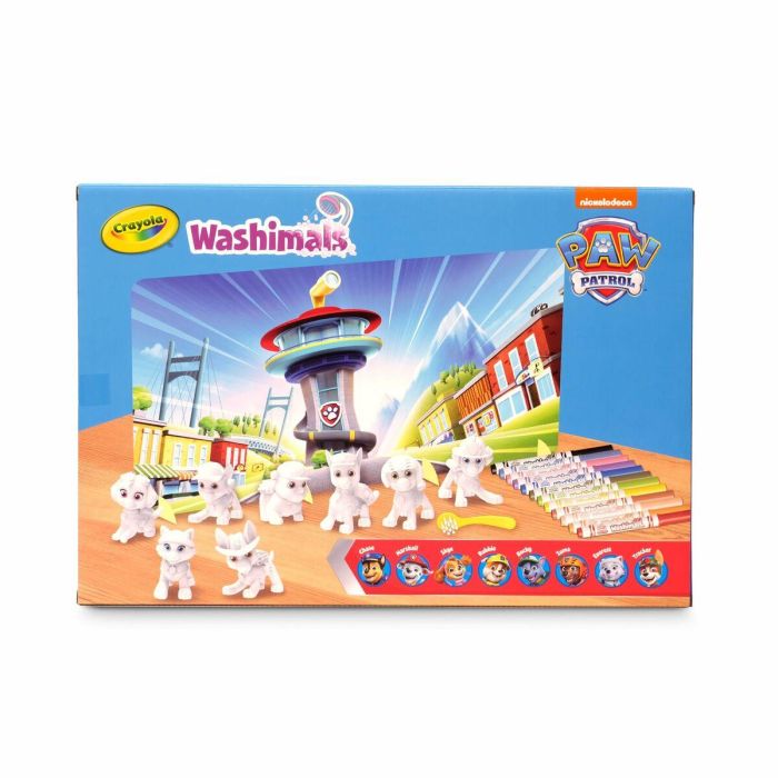 Crayola CRA0071662302511 Washimals Mis Animales para Colorear Super Set 8 Animales de la Patrulla Canina A partir de 3 años 7