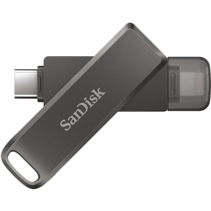 SanDisk iXpand Luxe Duo USB 3.1 USB-C / Apple Lightning 128GB - Pendrive Negro 1