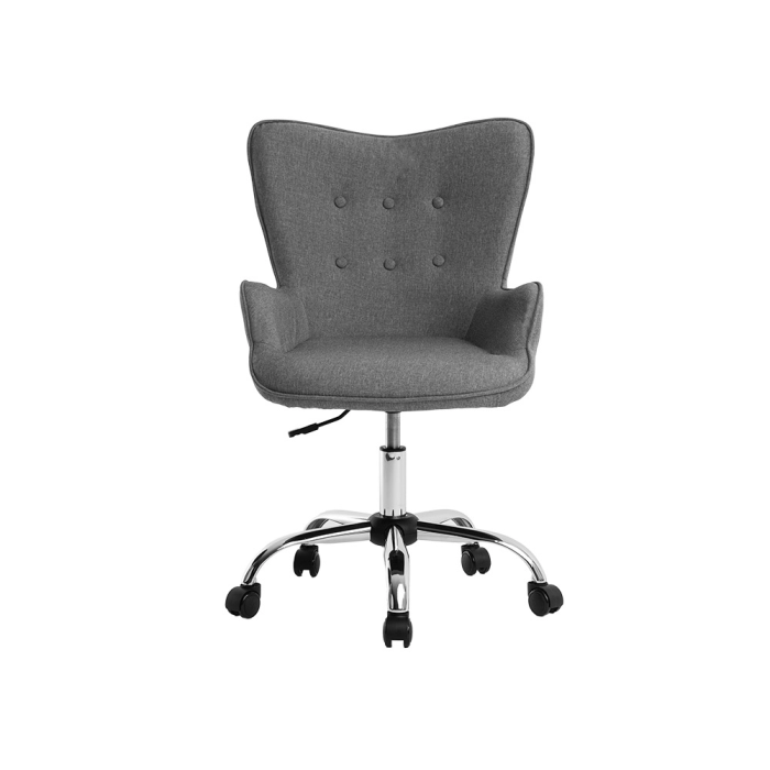Q-connect Silla de Escritorio Mes Sina Base Metálica, Ruedas Premium, Altura Max 960 mm, Color Gris 0 Q-connect Silla de Escritorio Mes Sina Base Metálica, Ruedas Premium, Altura Max 960 mm, Color Gris 0