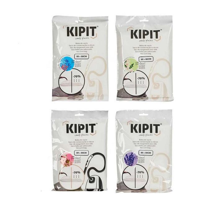 Bolsas de Vacío Kipit 54209 Transparente Plástico 60 x 80 cm (12 Unidades) 1