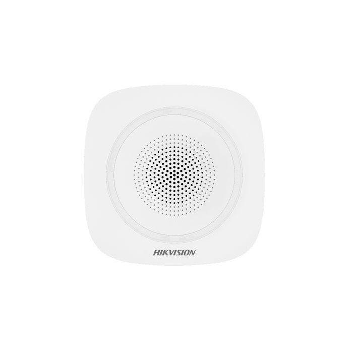 Hikvision AX PRO Sirena Inalámbrica Interna - Sonido Alarma de Intrusión, Pánico y Fuego - 868 MHz