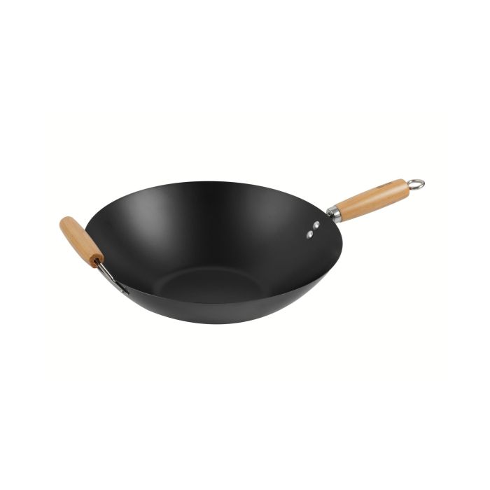 Quttin Sarten Wok Mango y Asa de Madera 35 cm (6 Unidades) 4 Quttin Sarten Wok Mango y Asa de Madera 35 cm (6 Unidades) 4