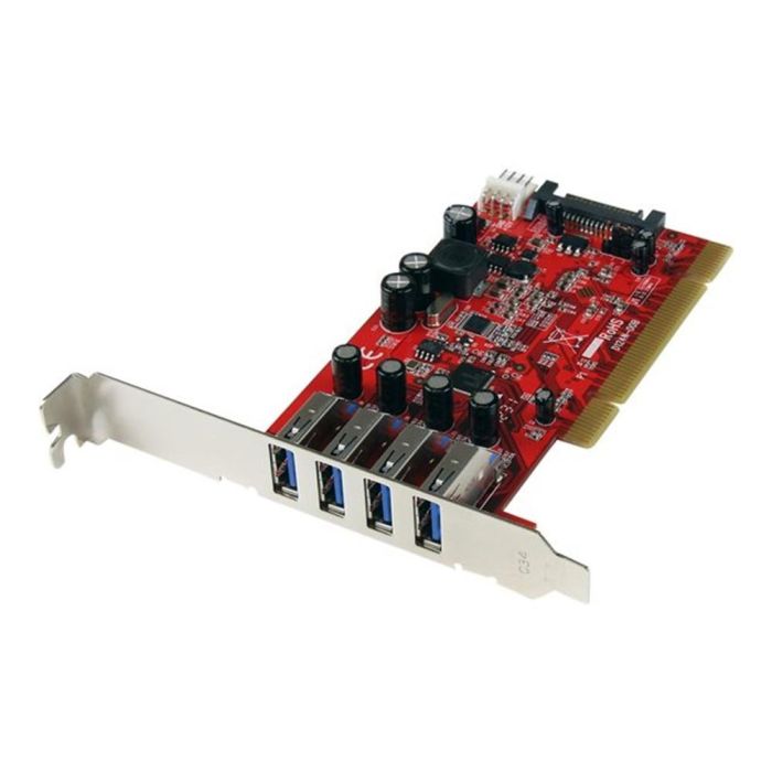 StarTech.com Tarjeta PCI Express USB 3.0 SuperSpeed 4 Puertos Tipo A 5Gbps con Alimentación SATA LP4 y Perfil Bajo 0 StarTech.com Tarjeta PCI Express USB 3.0 SuperSpeed 4 Puertos Tipo A 5Gbps con Alimentación SATA LP4 y Perfil Bajo 0