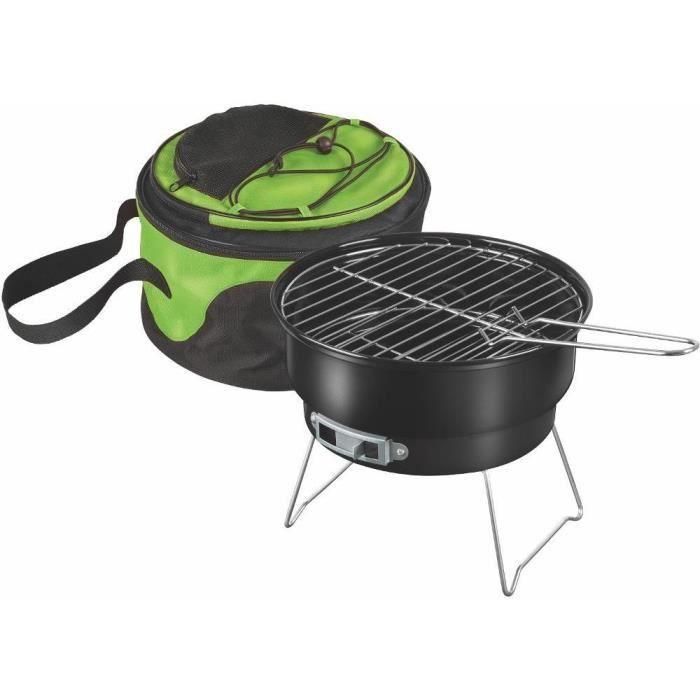 Fieldmann FZG 1003 Barbacoa de Carbón Portátil para Exterior, Ideal para Balcón, Jardín, Terraza, Camping y Picnics