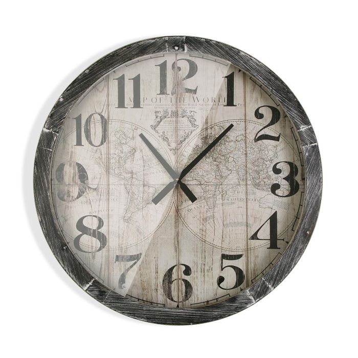 Reloj Pared Map World 76,5Cm Versa 1 Reloj Pared Map World 76,5Cm Versa 1
