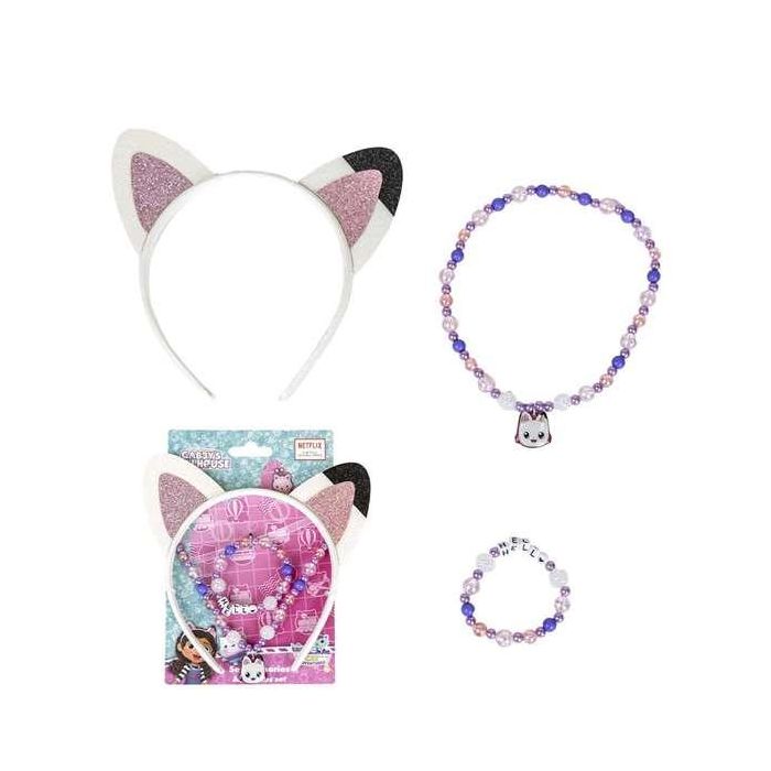 Cerdá Bisuteria Pack 3 Piezas Gabby's Dollhouse PINK 12.5 x 19.0 x 1.0 cm 3