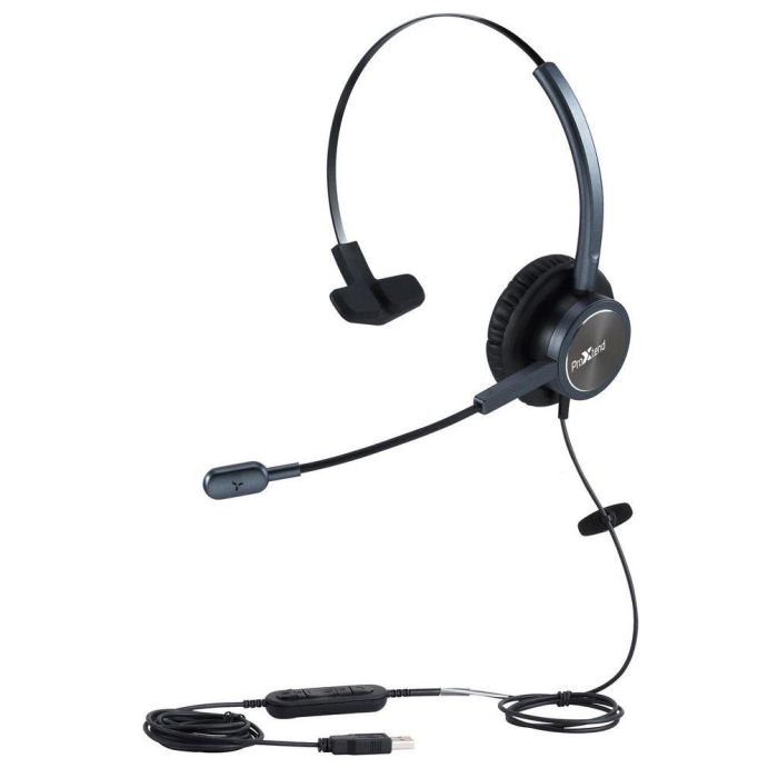 ProXtend Epode Wired USB Headset - Black, 2.4m Cable 1 ProXtend Epode Wired USB Headset - Black, 2.4m Cable 1