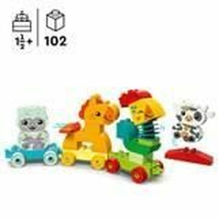 LEGO 10412 DUPLO Mi Primer Tren de Animales, Juguete con Ruedas para Niños, Animales Creativos para Construir 7