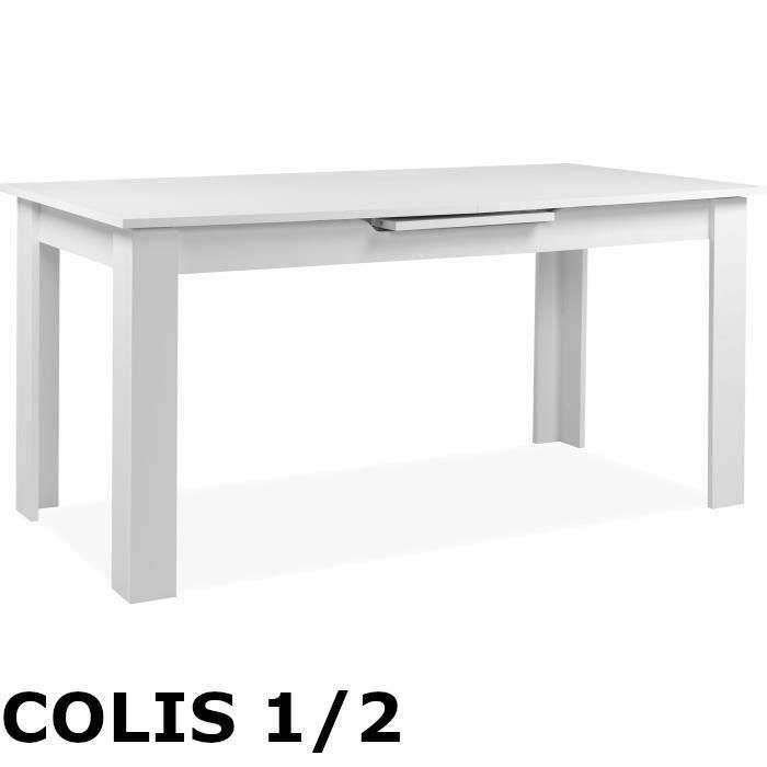 Paquete 1/2 - Mesa extensible - BIRMINGHAM - 80B - Apertura automática sincronizada - Decoración blanca - 8 / 10 personas Paquete 1/2 - Mesa extensible - BIRMINGHAM - 80B - Apertura automática sincronizada - Decoración blanca - 8 / 10 personas
