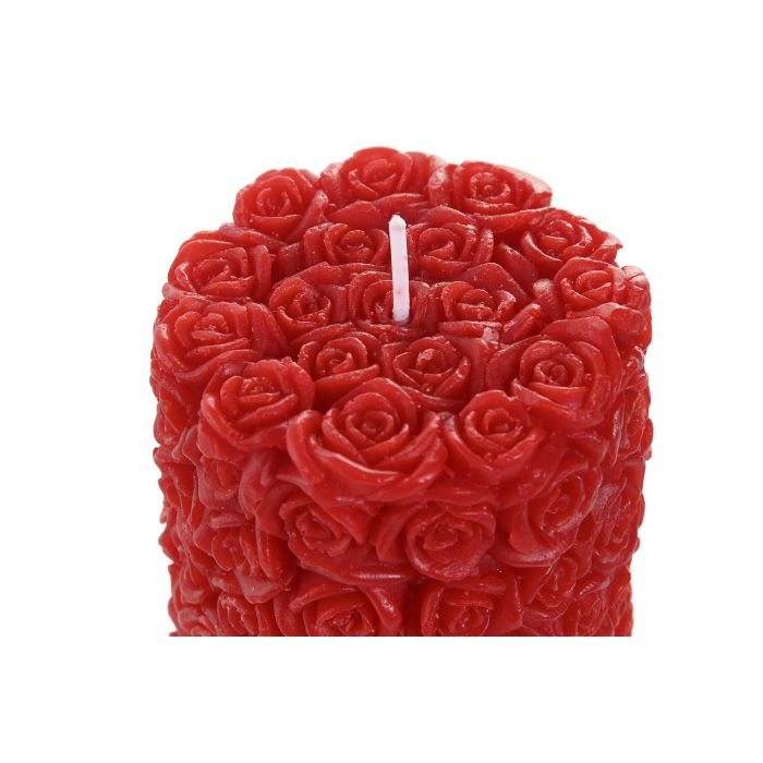 Vela Urban DKD Home Decor Rojo 6 x 14 x 6 cm (24 Unidades) 1