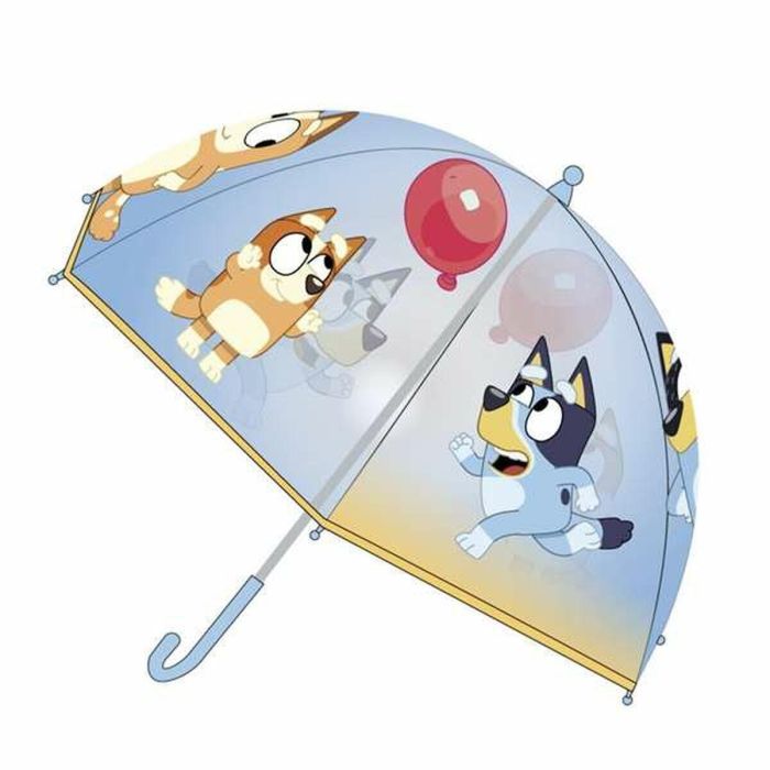 Cerdá Paraguas Manual Burbuja Bluey para Niños y Niñas, 45 cm. Ideal para Edades de 2 a 8 Años