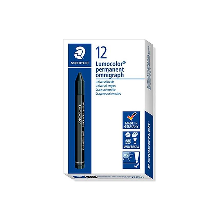 Cera Staedtler Para Marcar Negro Lumocolor Permanente Omnigraph 236 Caja De 12 Unidades 1