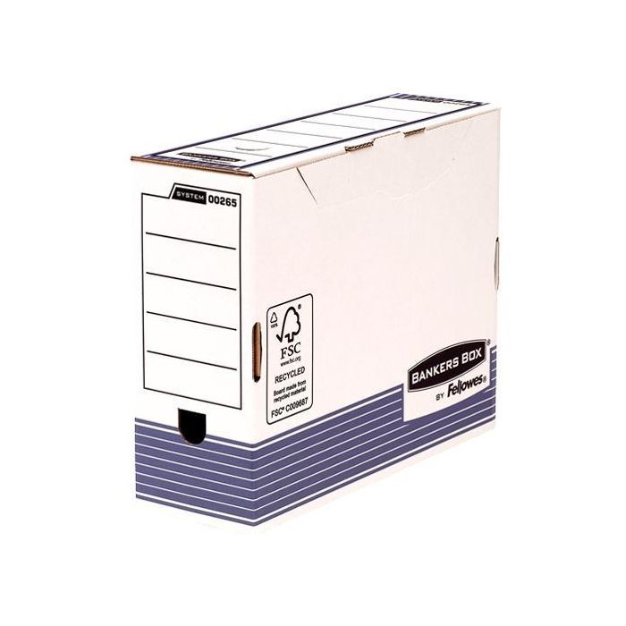 Fellowes Caja De Archivo Definitivo 100 mm A4 System Azul Fellowes Caja De Archivo Definitivo 100 mm A4 System Azul