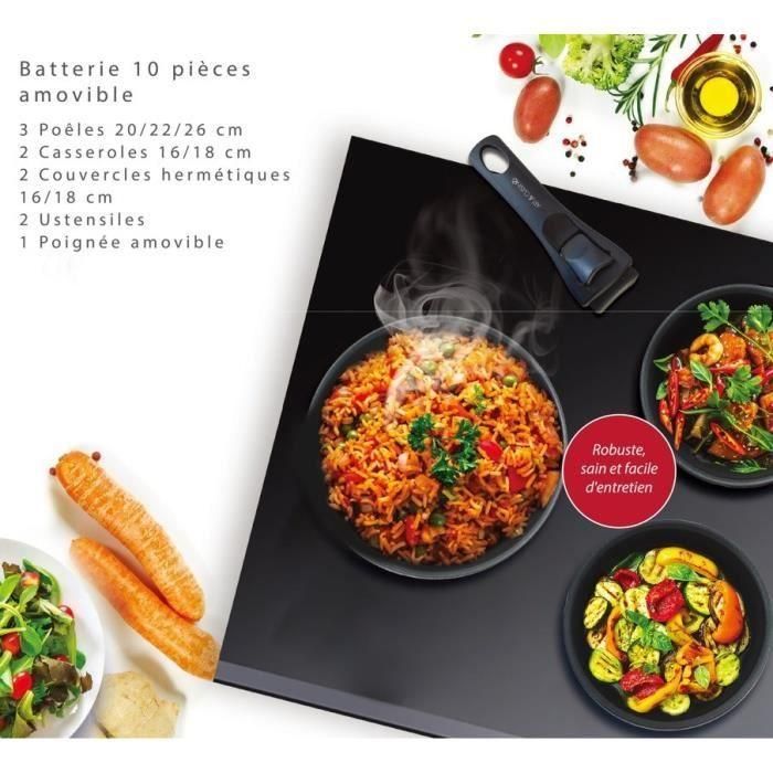 Batería de Cocina Art & Cuisine Negro 2