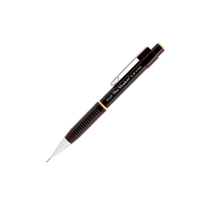 Pilot Portaminas H-1010 The Shaker 0.5 con Goma Negro - Dos sistemas de extracción de mina