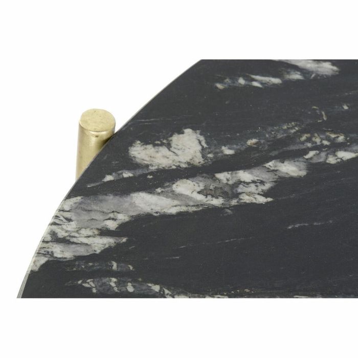 Mesa Centro Glam DKD Home Decor Negro Dorado 81 x 44 x 81 cm 1