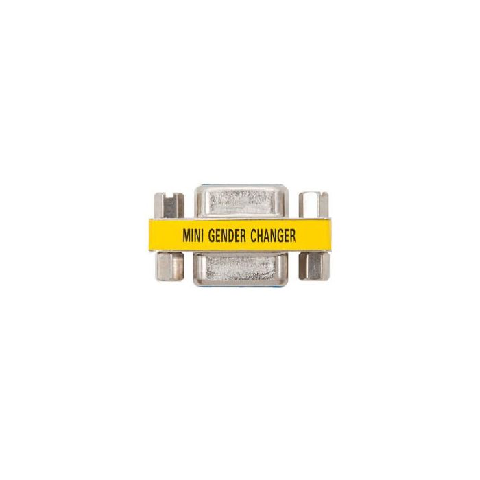 Nanocable 10.16.0001 Adaptador VGA Hembra a Hembra HDB15 para unir cables SVGA o convertir conectores D-sub Macho
