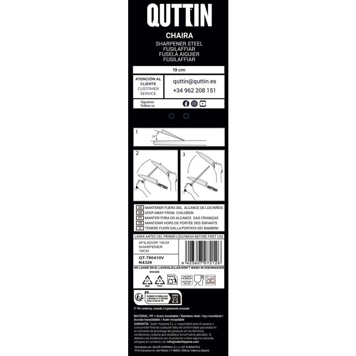 Chaira Quttin Basic 19 cm (24 Unidades) 2 Chaira Quttin Basic 19 cm (24 Unidades) 2