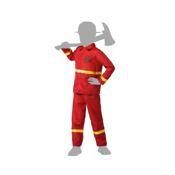 Disfraz Bombero Niño Infantil Rojo 7-9 Años 4 Disfraz Bombero Niño Infantil Rojo 7-9 Años 4