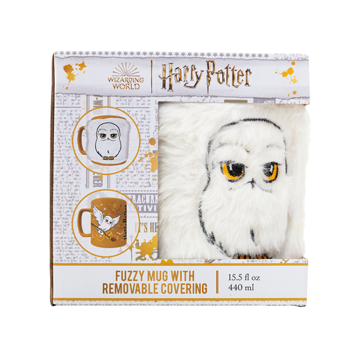 Taza funda de peluche Hedwig Harry Potter 440ml 1